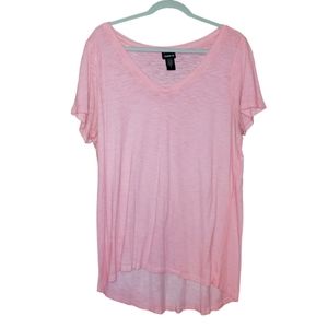 Torrid Pink V-neck Signature Tee 1